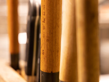 Handles of Japanese kitchen knives